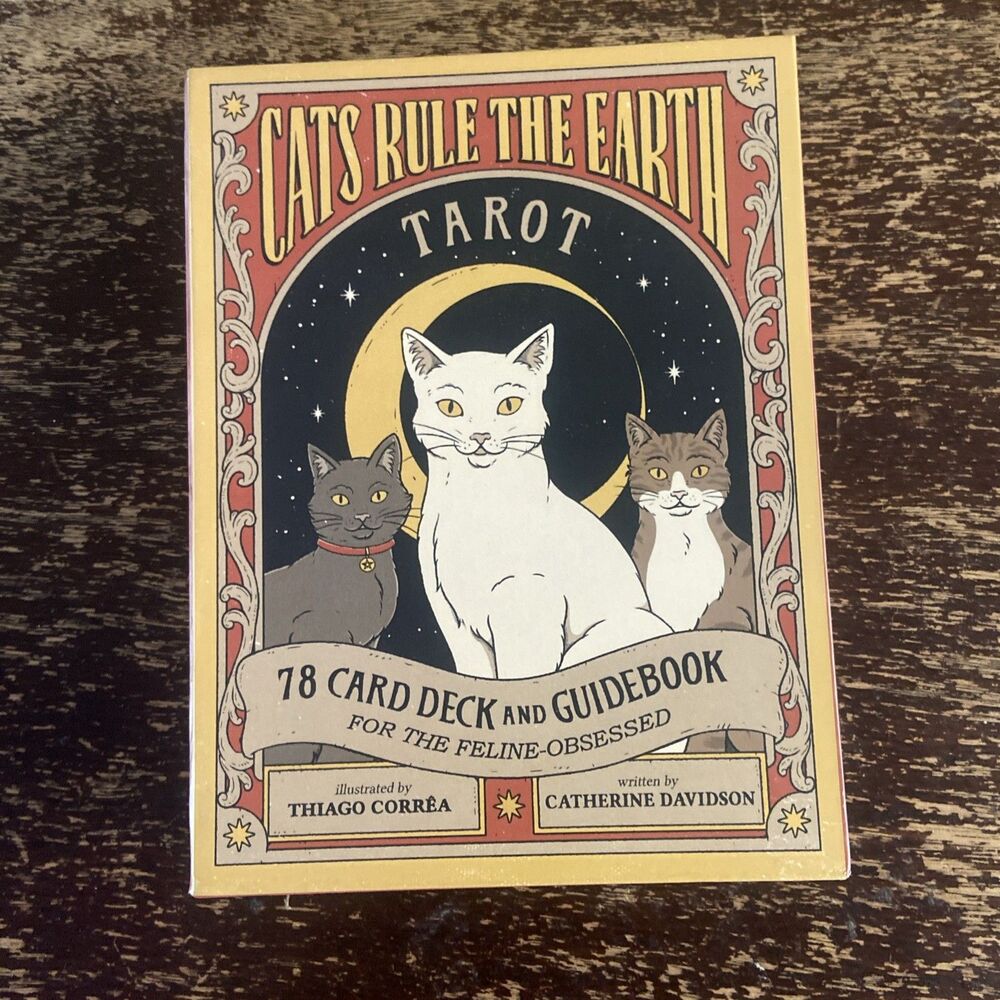 Cats Rule The Earth Tarot 78 Card Deck Guidebook Set Catherine Davidson